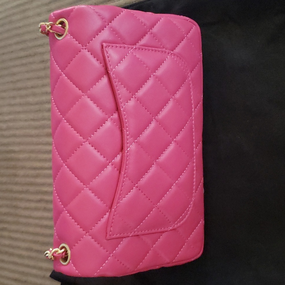 Beautiful all leather, tribute bag,, BNWT, Pink purse. - Picture 2 of 3
